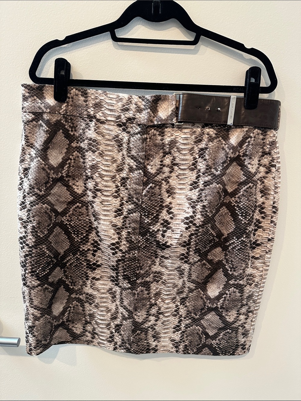 Michael Kors Snakeskin Print Animal Print Skirt Size 14